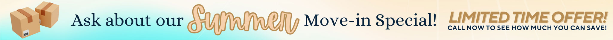 Ask about our summer move-in special